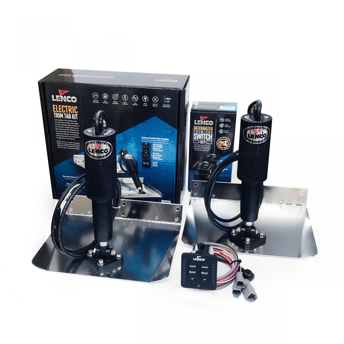 Lenco Lenco Trim Tabs Lenco 9" X 12" Trim Tab Kit - w LED Indicators