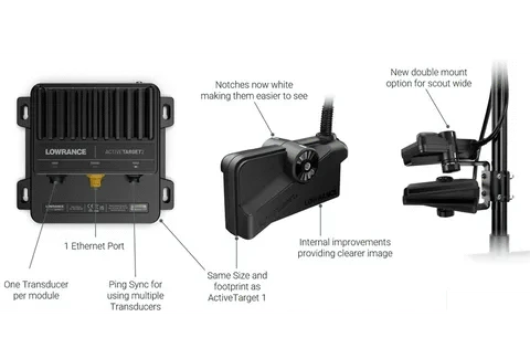 Lowrance Active Target Lowrence ActiveTarget™2 kit, Includes Module And Transducer