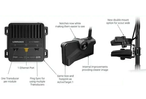 Lowrance Active Target Lowrence ActiveTarget™2 kit, Includes Module And Transducer