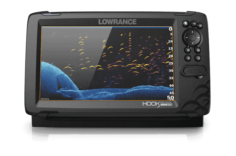 Lowrance Marine Electronic Fish Finders Lowrance Hook Reveal 9 TripleShot