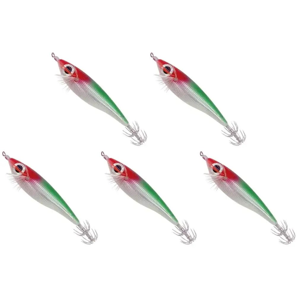 China China Green 1 / 5pcs Luminous Fishing Lures 10cm 10g Squid Fishing Bait Fluorescent Grow in The Dark Simulation Saltwater Fishing Accessories