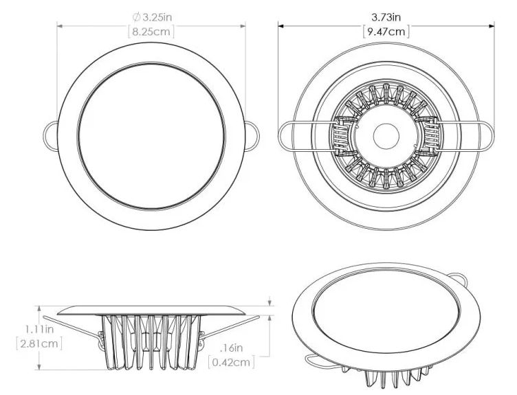 Mirage Flush Mount Led Down Light (Glass) - Spectrum Rgbw - Action Outdoors Kiwi