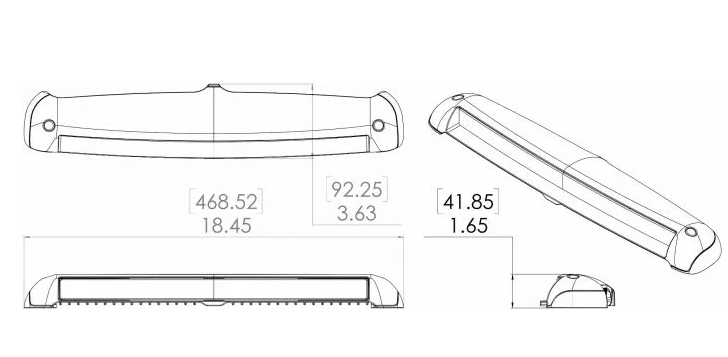 Razor Led Light Bar (Wht) - Flood - Action Outdoors Kiwi