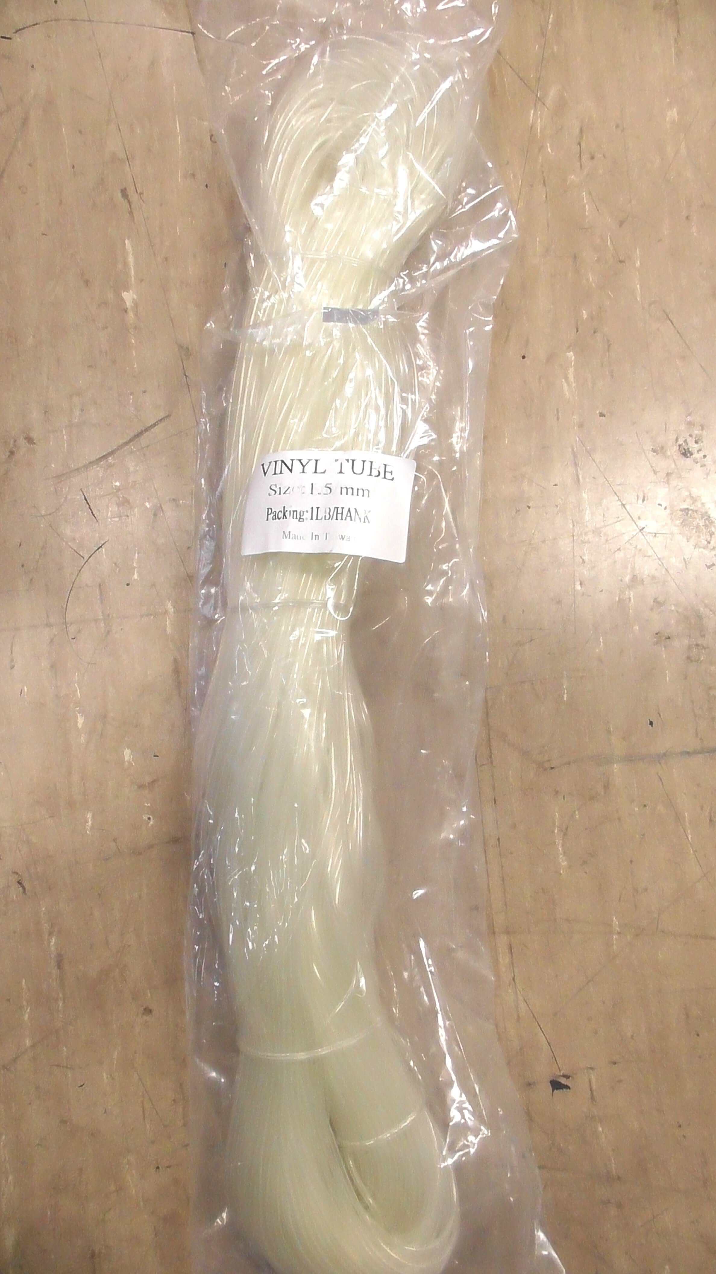 MARINE DELTA Fishing Accessories Vinyl Tube 1.5mm 1LB/Hank 93M LONG Clear
