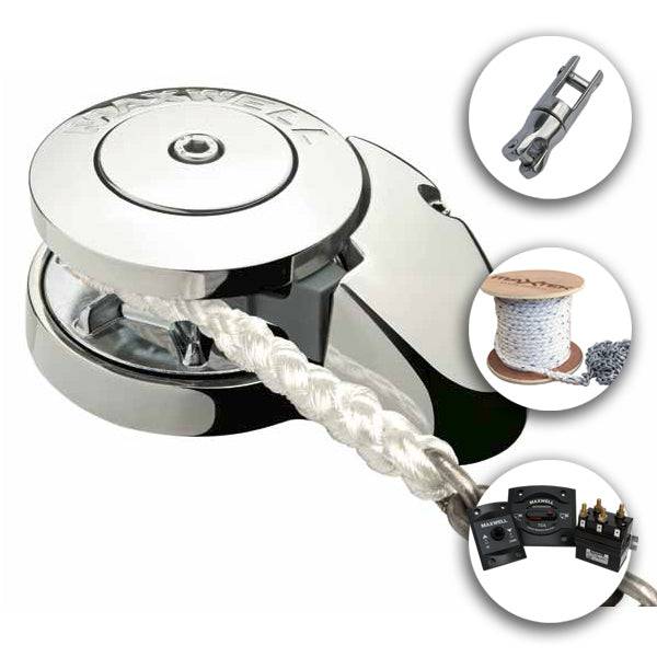 Maxwell Marine Anchor Chain Rope Winches Maxwell RC8-8 anchoring package 1