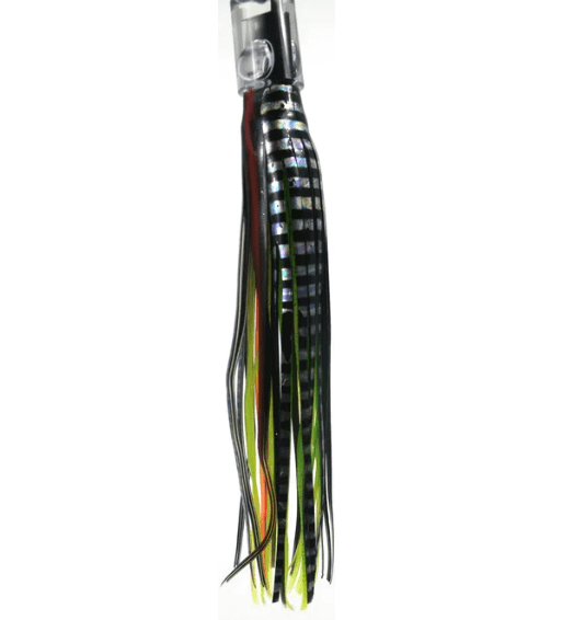 Mrs Palmer Original Aroura/ Green fishing lure with double-skirted design and glow bead for attracting big fish like Marlin and Tuna.