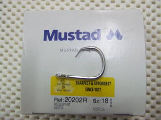 MUSTAD HOOKS Mustad #18R x 100pc TAINAWA