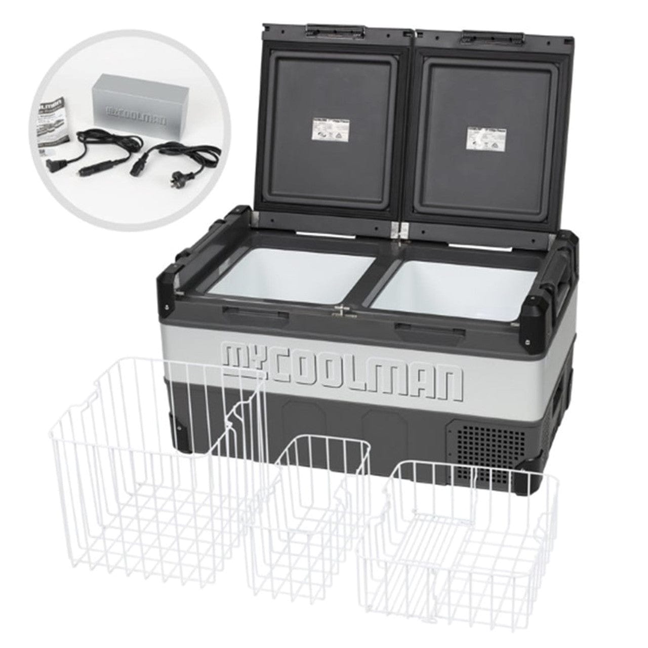 myCoolman Portable fridge MyCoolman Portable Fridge 96L Dual Zone AC-DC