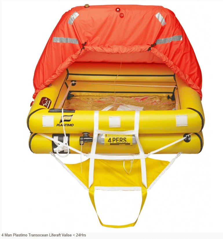 Plastimo Liferafts 4 Man Plastimo Transocean Liferaft Valise <24HR