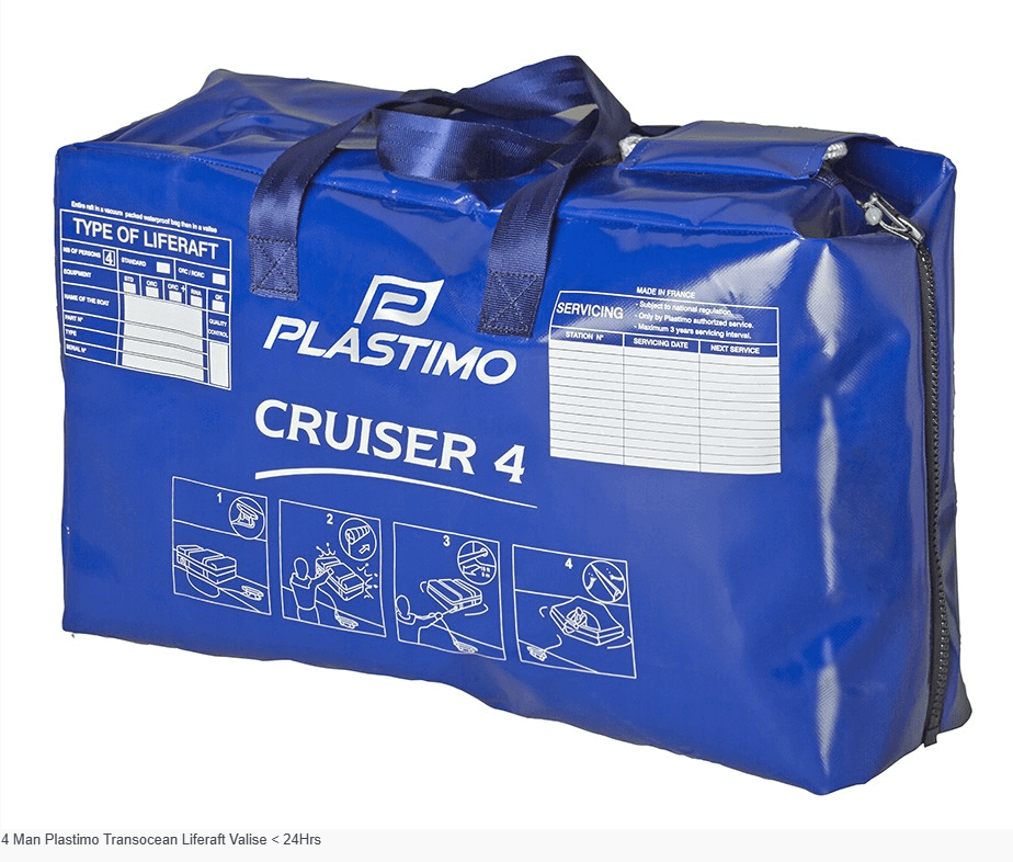 Plastimo Liferafts 4 Man Plastimo Transocean Liferaft Valise <24HR