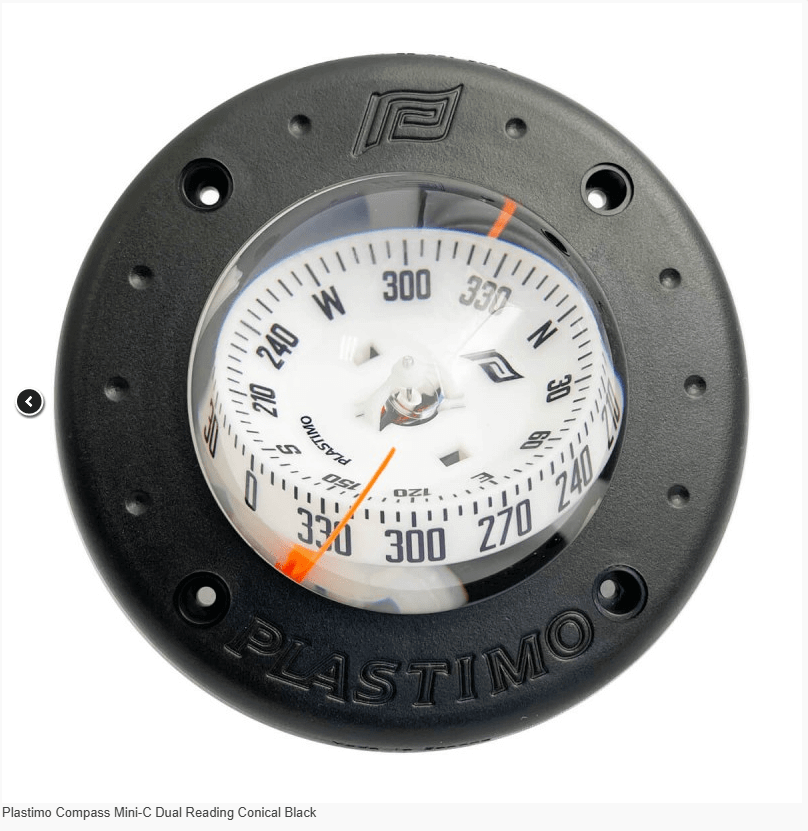 Plastimo Marine Navigation Plastimo Compass Mini-C Dual Reading Conical BK