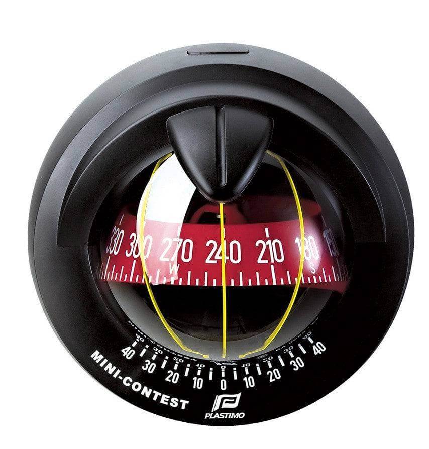 Plastimo Marine Navigation Plastimo Mini Contest BulkheadMount Compass Blk
