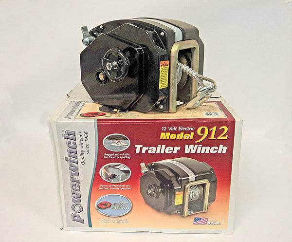 Power Winch Electric Winch For Trailers Powerwinch 912 2023 model max 11,500 lbs