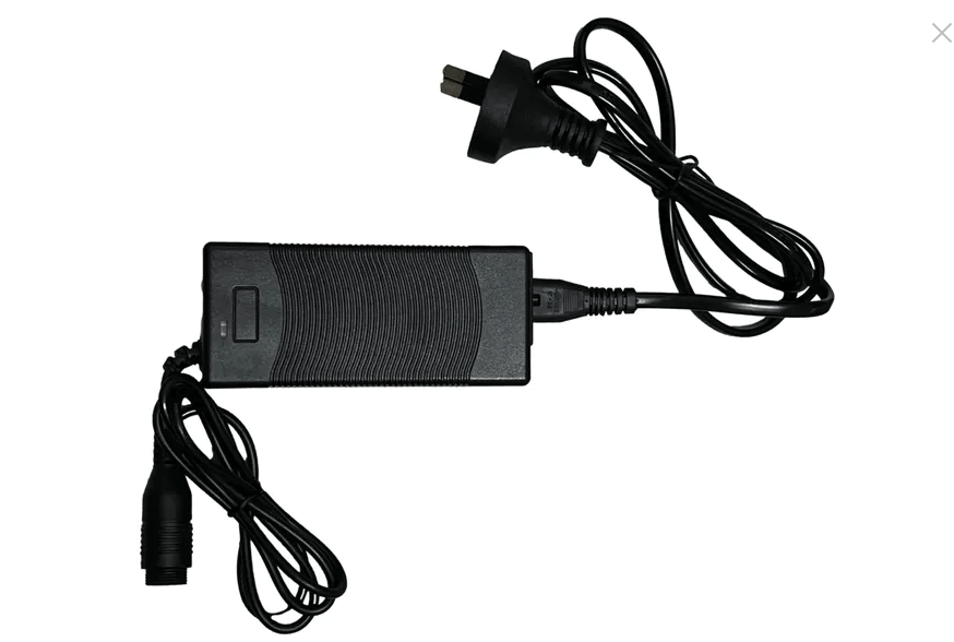 Replacement Electric Reel Battery Charger for the 10 Amp hour Battery with power cable and connector.