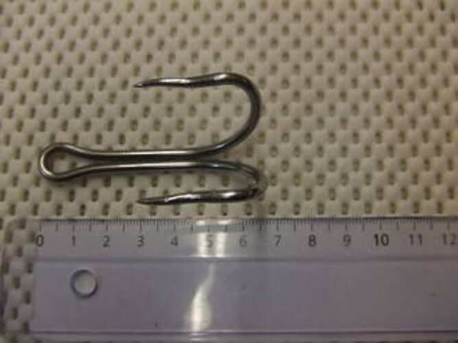 Sea fish HOOKS Double Tuna Wriggled Barbless Size 10/0