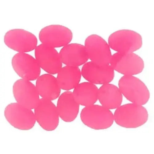 Sea- Harvester BEADS Soft Lumo Beads Pink Med Bulk Qty 40 LUMOMPS