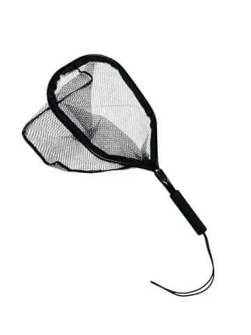 Live Bait Net ( New Model) featuring black mesh and aluminum handle, ideal for fishing enthusiasts.