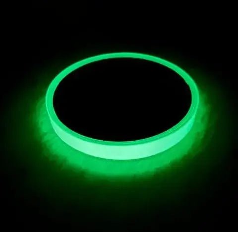 Sea Harvester Luminous Tape 3m x 10 mm glowing green tape on a black background