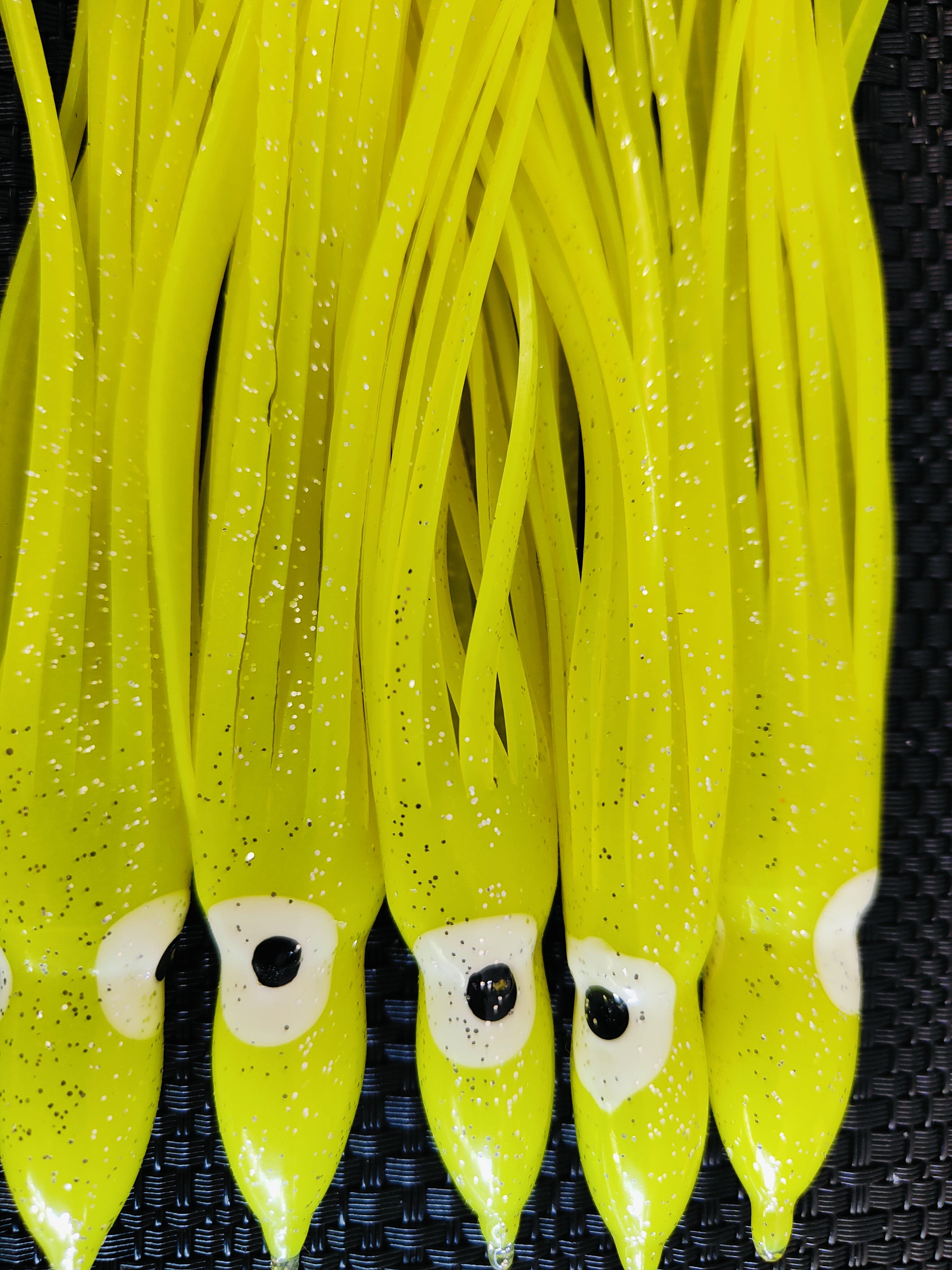 Sea- Harvester Lures Yellow Octopus Skirts - 150mm 5pcs