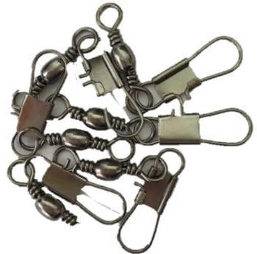 Snap Swivel Pkt of 7 showcasing reliable, tangle-free fishing swivels for secure line connections.