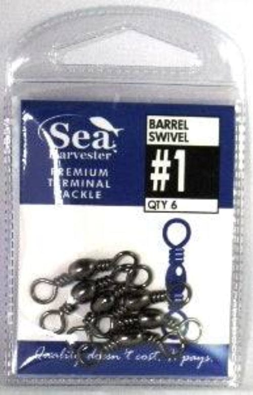 Sea- Harvester Swivel Barrel Brass Barrel Swivel #1 PKT 6