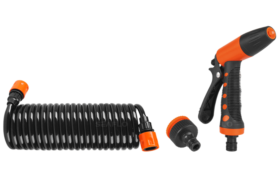 Seaflow General Washdown Coil Hose Kit - 20ft / 6 metres