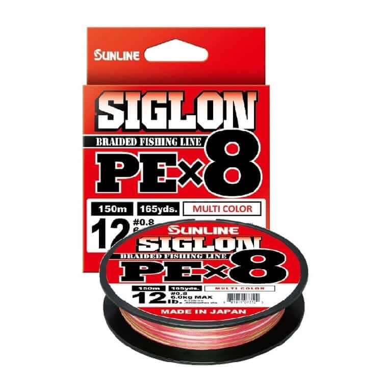 SIGLON Braided fishing line 12lb Sunline Siglon PEX8 Braid Fishing Line