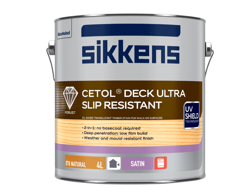 Sikkens Slip Resistant Sikkens Cetol Deck Ultra Slip Resist - Natural 4L