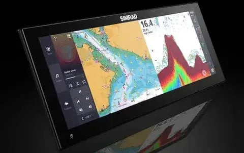 NSX 3012UW smart chartplotter fishfinder with high-definition display and navigation features.