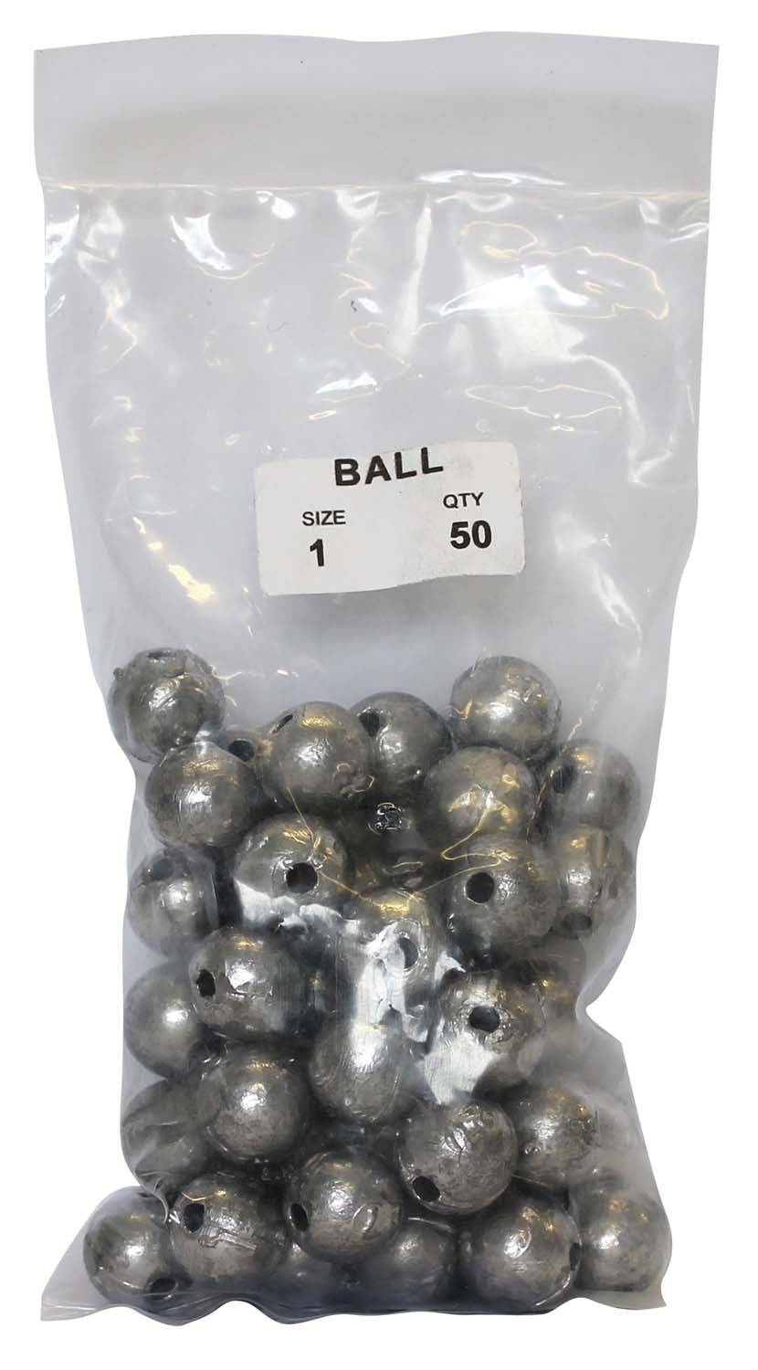 starfish Ball Sinkers Ball Sinker Bulk Pack 1oz (50 per pack)