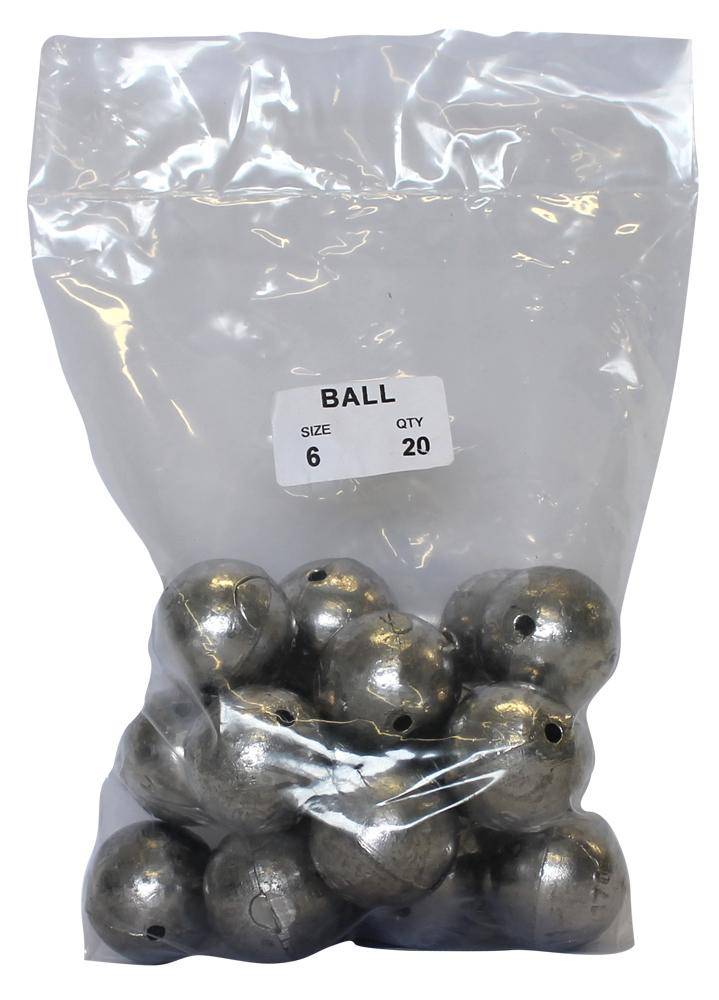 starfish Ball Sinkers Ball Sinker Bulk Pack 6oz (20 per pack)