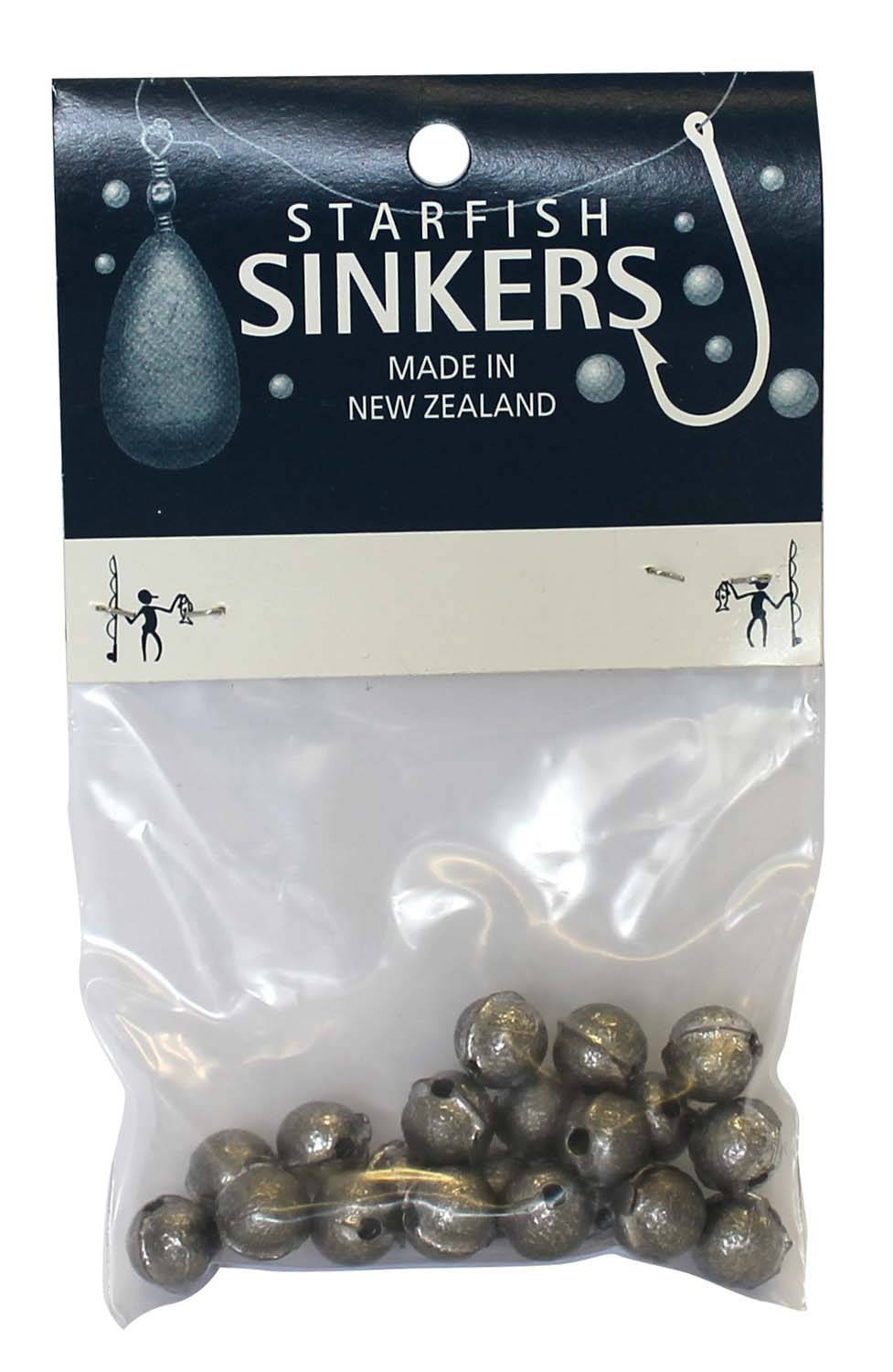 starfish Ball Sinkers Starfish Ball Sinker Packet 1/8oz (20 per pack)