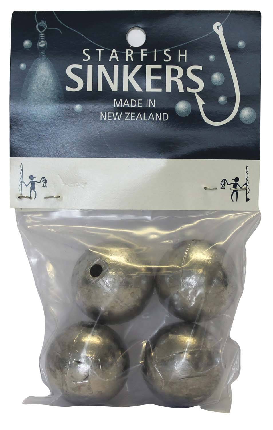 starfish Ball Sinkers Starfish Ball Sinker Packet 3oz (4 per pack)