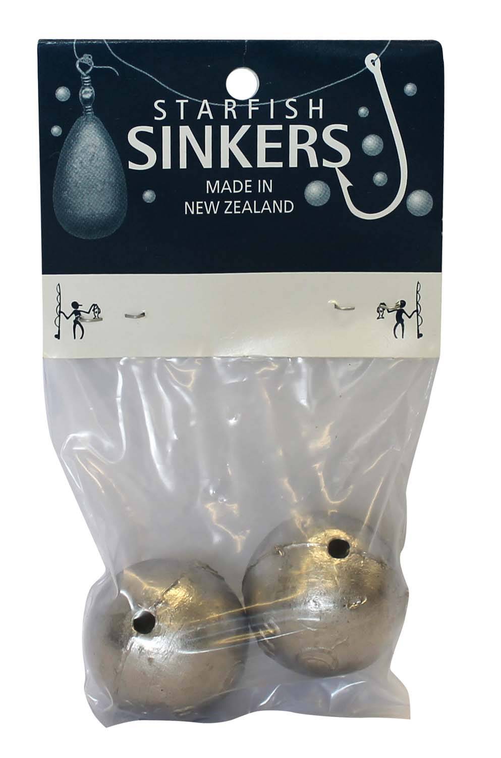 starfish Ball Sinkers Starfish Ball Sinker Packet 6oz (2 per pack)