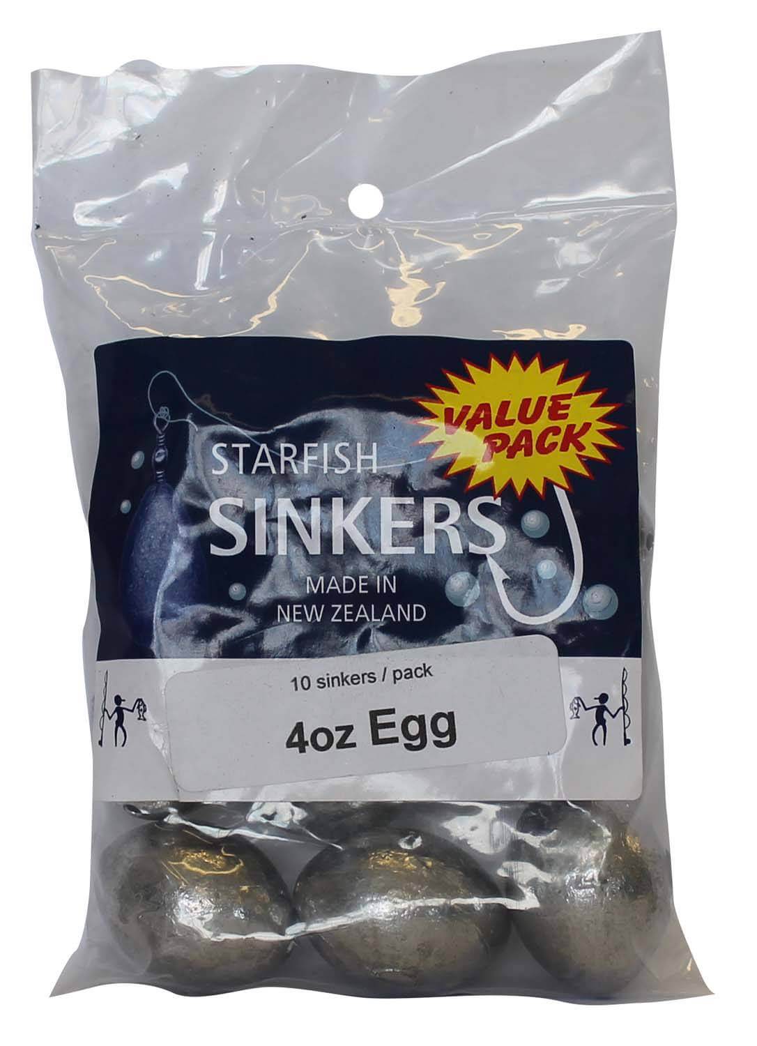starfish Egg Sinkers Starfish Egg Sinker Value Pack 4oz (10 per pack)