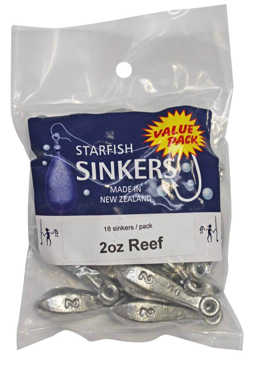 starfish Reef Sinkers Starfish Reef Sinker Value Pack 2oz (18 per pack)