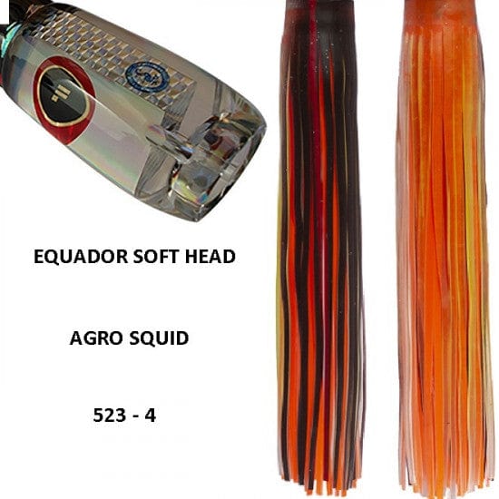 Tecni-Sport Soft Head Game Lure Agro Squid Fronteira Equador Soft Head Game Lure