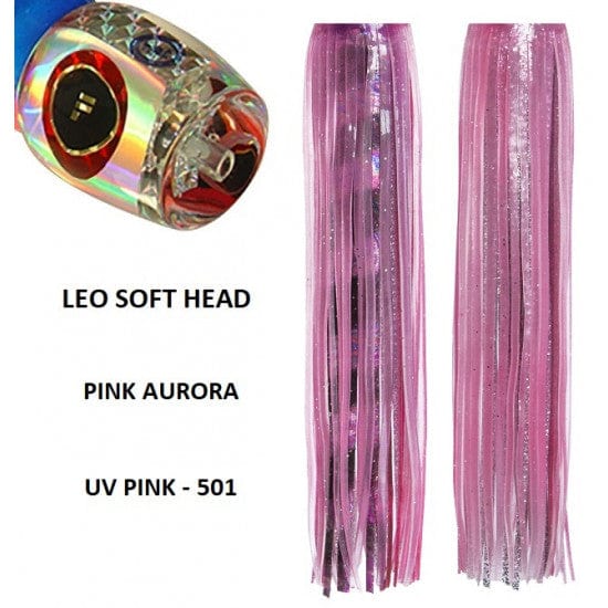 Tecni-Sport Soft Head Game Lure UV Pink Aurora Fronteira Leo Soft Head Game Lure