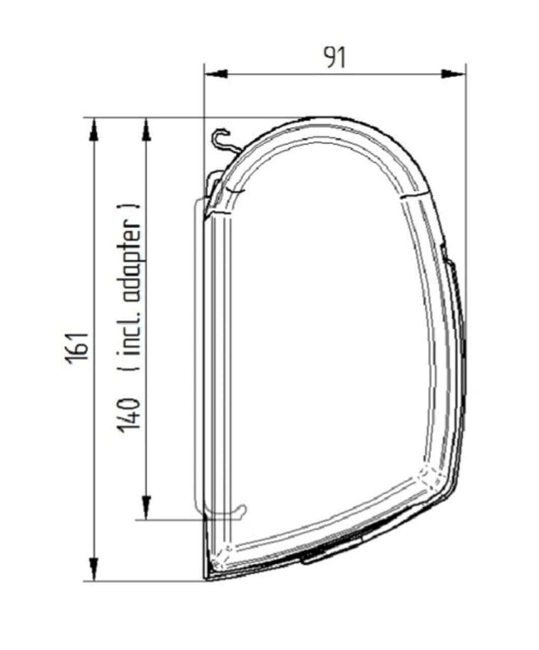Thule Inflatable Awning Thule 5200 Awning Mystic Grey - 5.0m