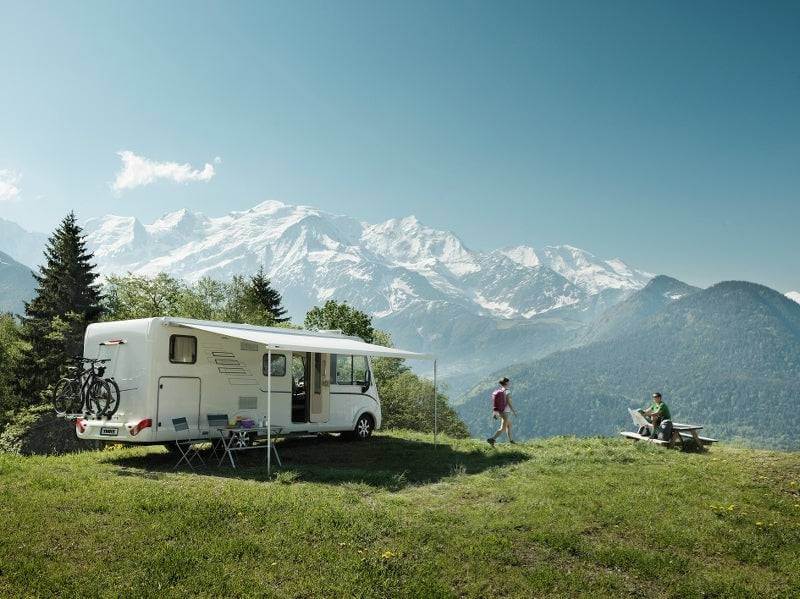 Thule Wall Awnings Thule 8000 Awning Mystic Grey - 5.5m Long X 2.75m Reach