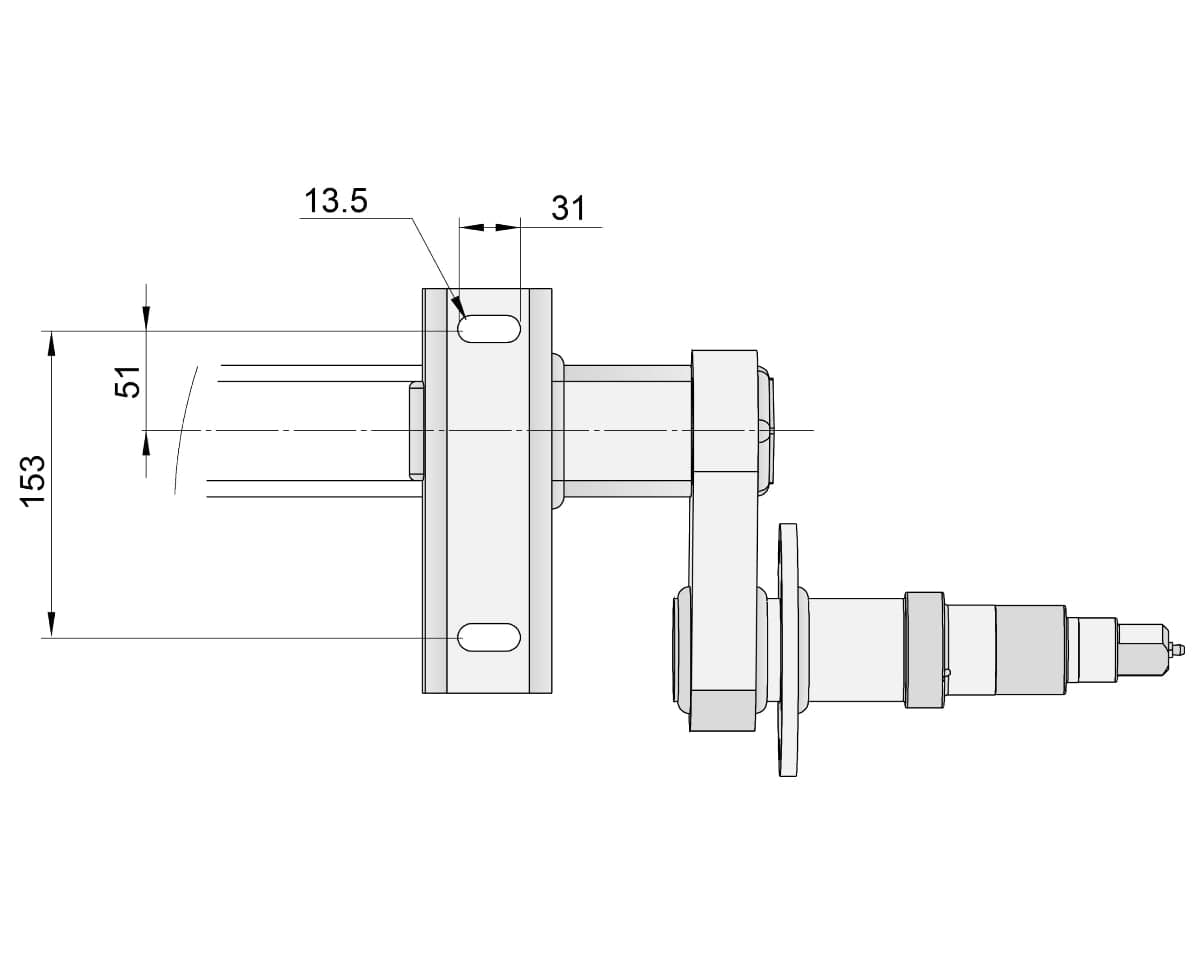 Trojan Beam Duratorque Full Beam Duratorque, 2200kg, for 12" Electric Hub