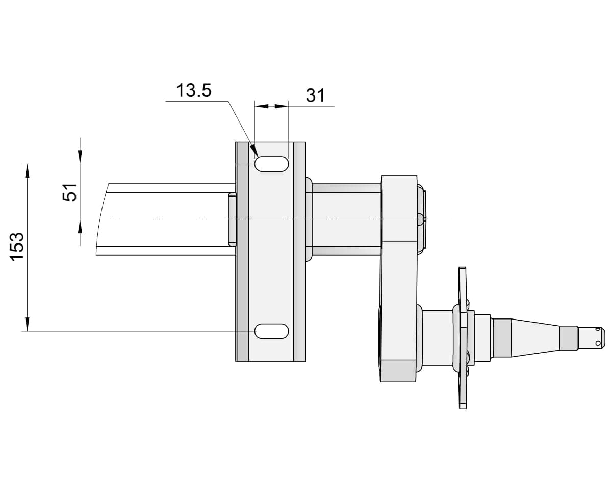 Trojan Electric Drum Full Beam Duratorque, 1750kg, 10" Electric Drum, Heavy Duty