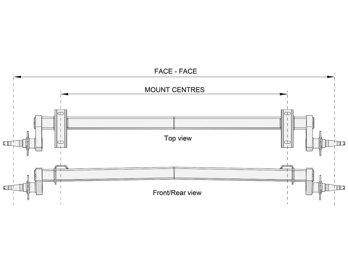 Trojan Electric Drum Full Beam Duratorque, 1750kg, 10" Electric Drum, Heavy Duty