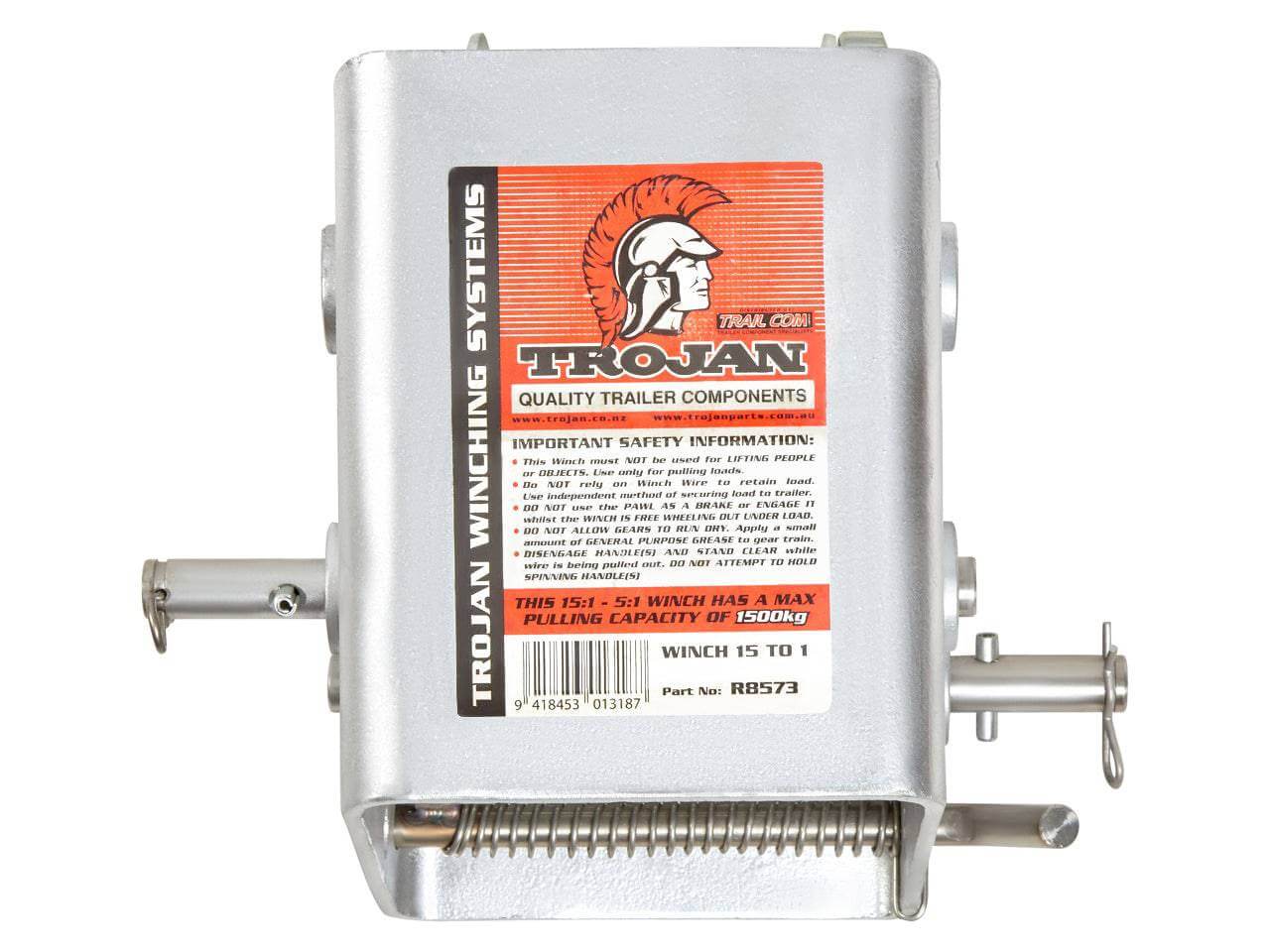 Trojan Manual Trailer Winch 15:1 & 10:1 Wide Body Manual Trailer Winch