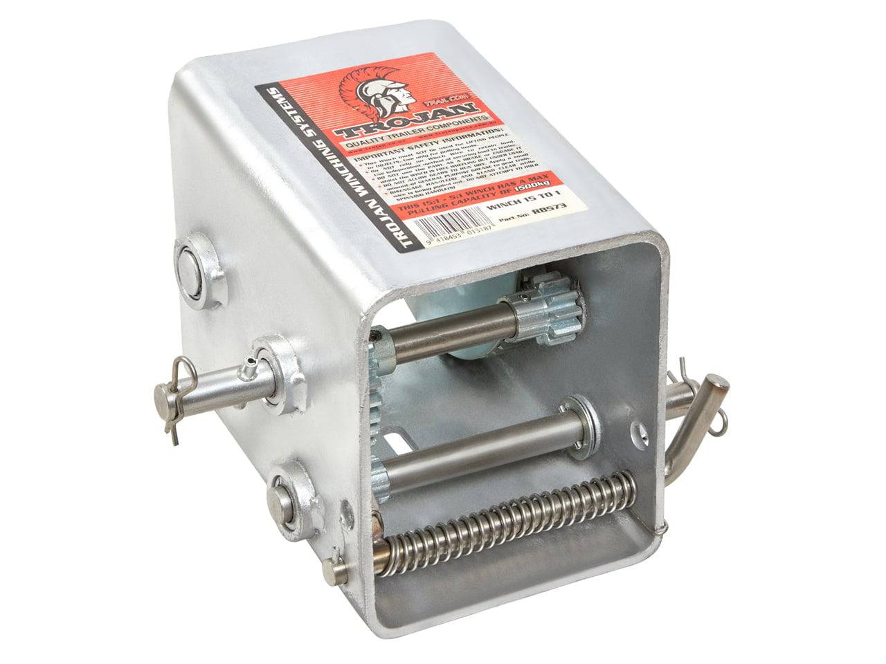 Trojan Manual Trailer Winch 15:1 & 10:1 Wide Body Manual Trailer Winch