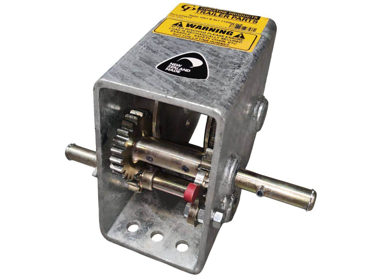 Trojan Manual Trailer Winch Cp Winch 10:1 1150kg - 2 Handles