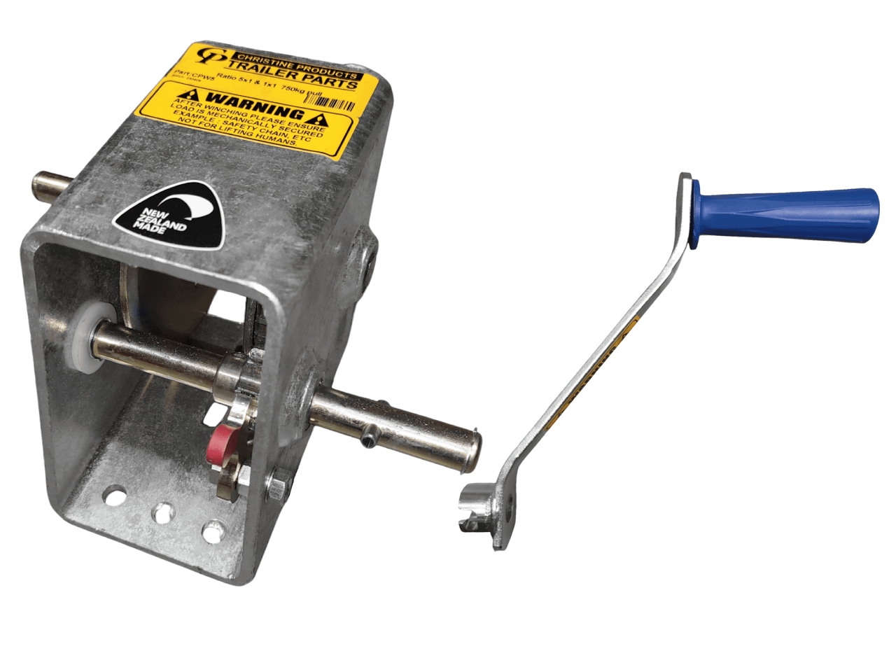 Trojan Manual Trailer Winch Cp Winch 5:1 750kg - 1 Handle