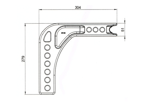 Trojan Tow Ball Mounts Cast Shank - 95MM Drop