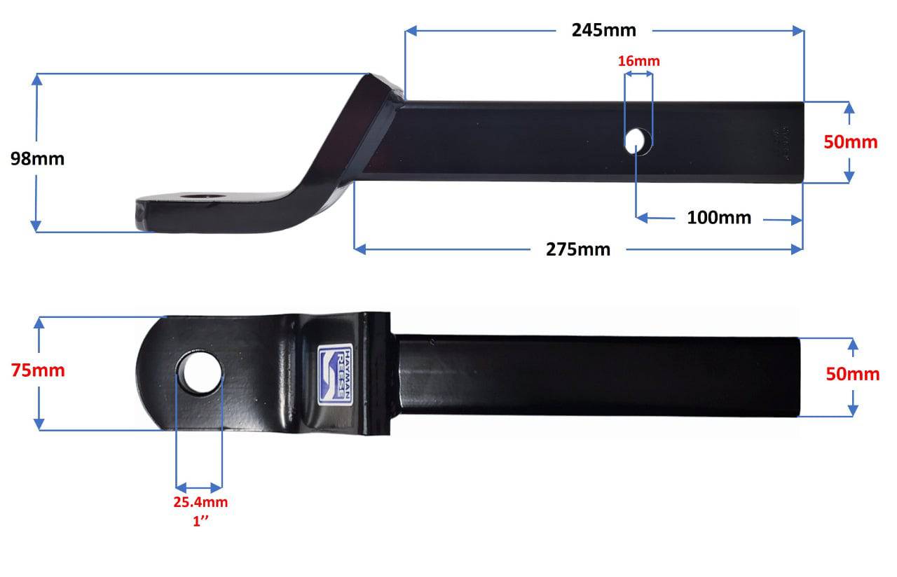 Trojan Tow Ball Mounts Hr Trm 65110