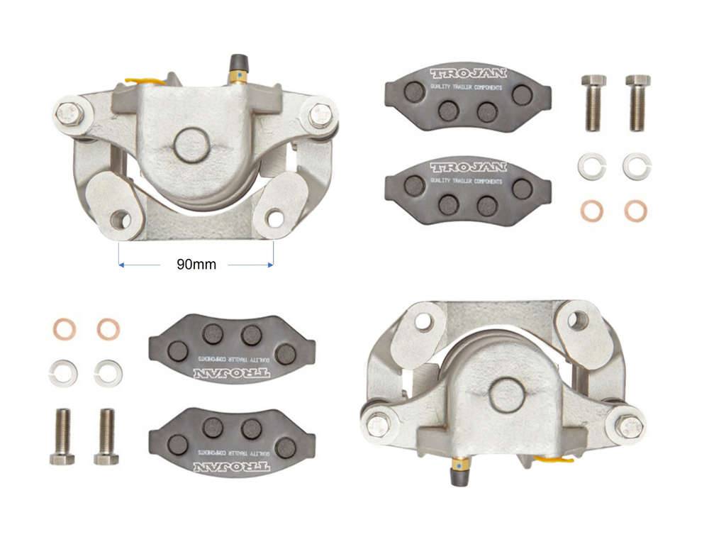 Trojan Trailer Brakes & Bearings Caliper Set Hydraulic - Cast Iron TPT1098